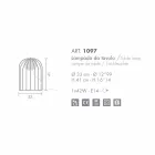 Selene Kluvì modern blown glass table lamp Ø33 H41cm Viadurini