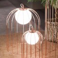Selene Kluvì cage table lamp made of blown glass, modern design