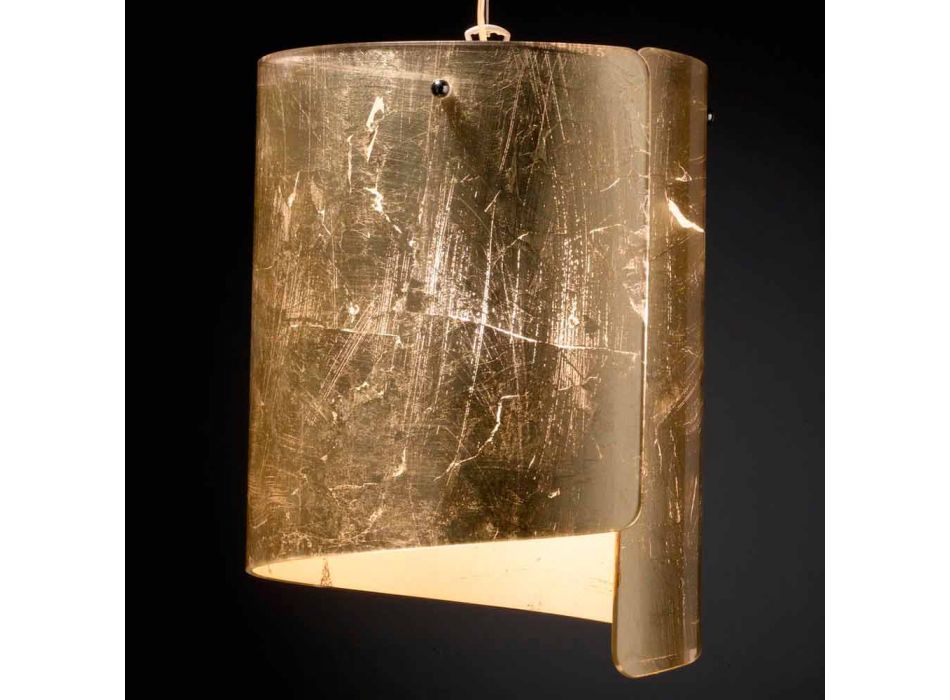 Selene Papiro modern pendant lamp in crystal Ø26 H 125cm Viadurini