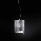 Selene Papiro modern pendant lamp in crystal Ø26 H 125cm Viadurini