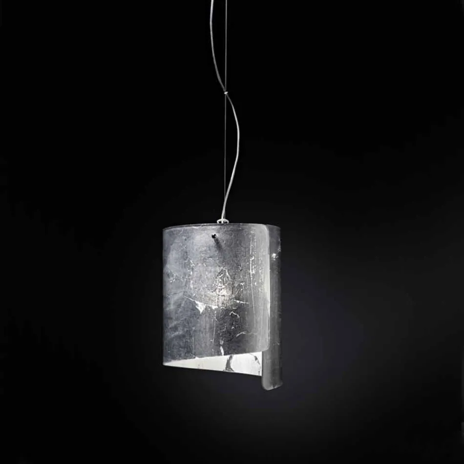 Selene Papiro modern pendant lamp in crystal Ø26 H 125cm Viadurini