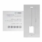 Selene Papiro modern pendant lamp in crystal Ø26 H 125cm Viadurini