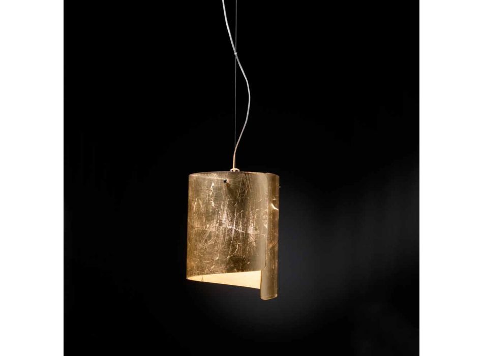 Selene Papiro modern pendant lamp in crystal Ø26 H 125cm Viadurini