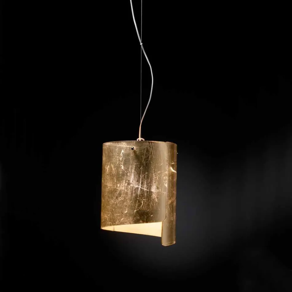 Selene Papiro modern pendant lamp in crystal Ø26 H 125cm Viadurini