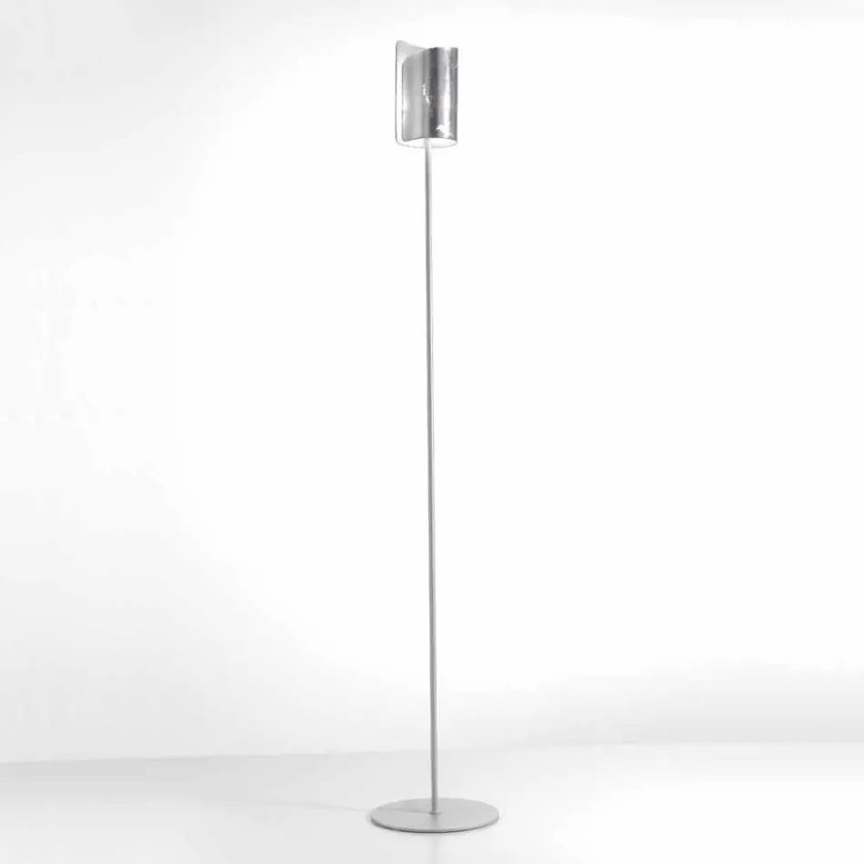 Selene Papiro design floor lamp in crystal Ø15 H 180cm Viadurini
