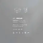 Selene Scudo modern wall lamp made in Italy 29x15xH16 cm Viadurini