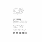 Selene Vultur ceiling light made of steel Ø47 H 25cm Viadurini