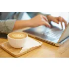 Set of 18 Tea Cups with Sugar Bowl and Porcelain Tray - Lucerne Viadurini