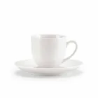 Set of 18 Tea Cups with Sugar Bowl and Porcelain Tray - Lucerne Viadurini