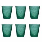 Set of 6 Colored Blown Glass Glasses with a Modern Design - Pumba Viadurini