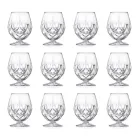 Low Glass Liqueur Glass Service in Eco Crystal 12 Pcs - Bromeo Viadurini