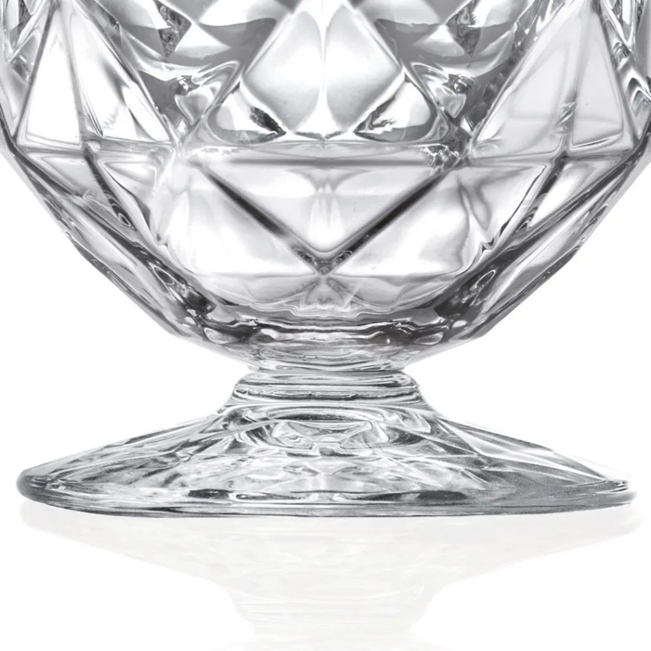 Low Glass Liqueur Glass Service in Eco Crystal 12 Pcs - Bromeo Viadurini