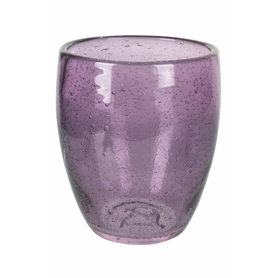 12 Pieces Colored Blown Glass Water Glasses - Guerrero Viadurini