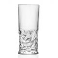 Highball Glasses Set in Eco Crystal Square Decoration 12 Pcs - Ritmo