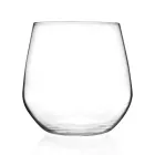 Water Glasses Set in Eco Crystal Minimal Design 12 Pcs - Etera Viadurini