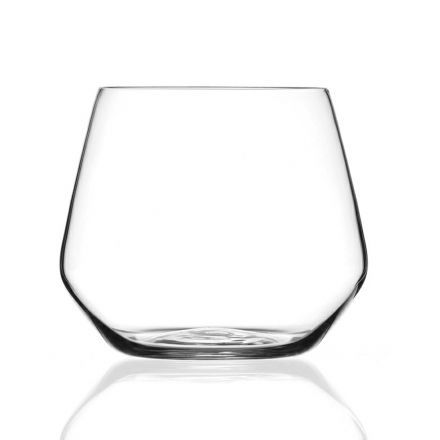Water Glasses Set in Eco Crystal Minimal Design 12 Pcs - Etera Viadurini