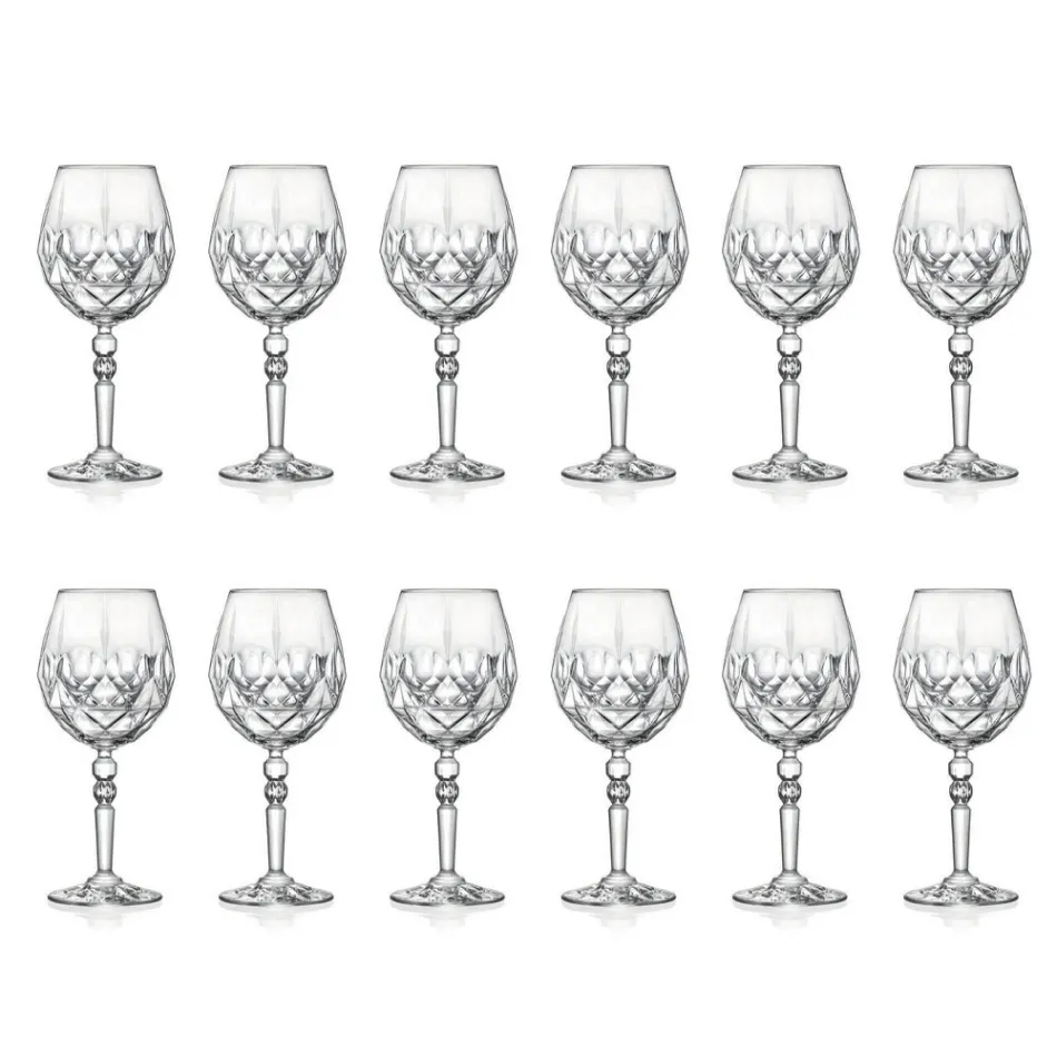 Aperitif Set in Italian Ecological Crystal 12 Pcs - Bromeo Viadurini