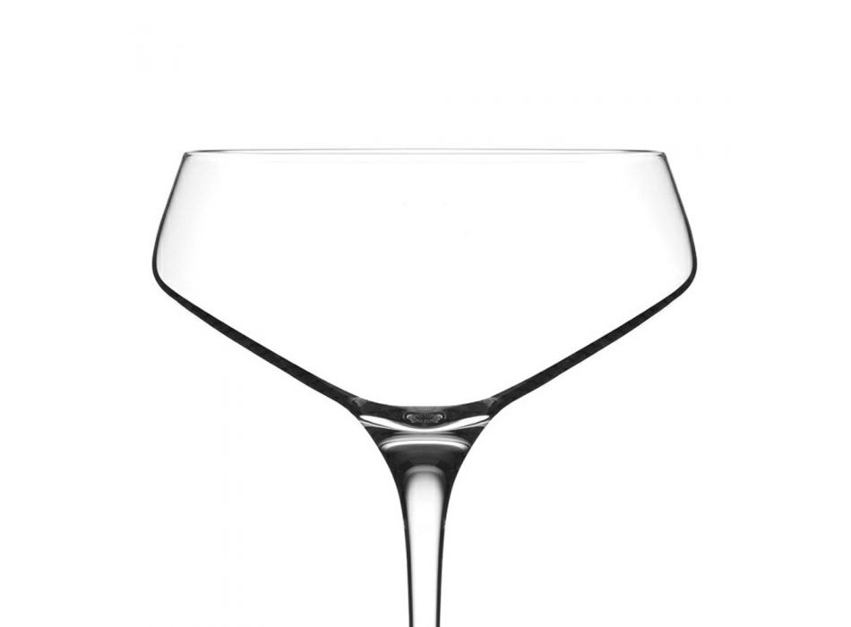 Italian Ecological Crystal Champagne Goblet Set 12 Pcs - Etera Viadurini