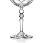 Italian Ecological Crystal Cocktail Glass Service 12 Pcs - Bromeo Viadurini