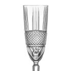 Champagne Flute Goblet Set in Eco Crystal Decor 12 Pcs - Lively Viadurini