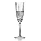 Champagne Flute Goblet Set in Eco Crystal Decor 12 Pcs - Lively Viadurini