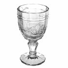 Colored Wine Goblet Set in Glass and Oriental Style Decoration 12 Pieces - Screw Viadurini