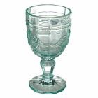 Colored Wine Goblet Set in Glass and Oriental Style Decoration 12 Pieces - Screw Viadurini