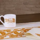 Italian Artisan Breakfast Service Hand Print on Ancient Fabrics - Brands Viadurini
