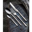 Complete Steel Cutlery Set 24 Pieces Design Made in Italy - Tricky Viadurini