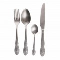 Full Service Cutlery in Satin Steel Design 24 Pieces - Fantasy