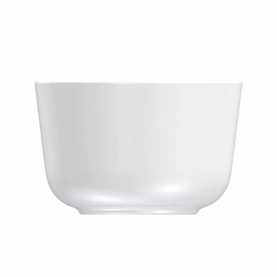 Modern Design White Porcelain Cups and Bowl Set 7 Pieces - Arctic Viadurini