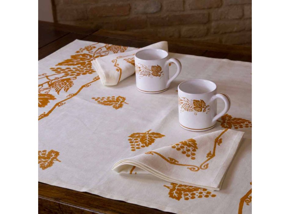 Linen Breakfast Service with Hand Crafted Single Piece - Brands