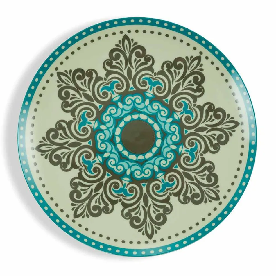 Blue Colored Porcelain Tableware Set 18 Pieces - Eivissa Viadurini