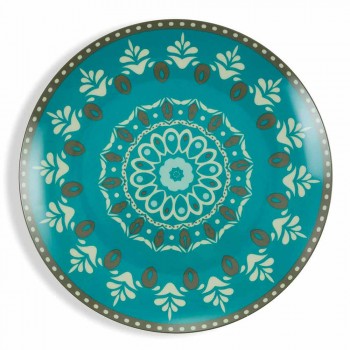 Blue Colored Porcelain Tableware Set 18 Pieces - Eivissa