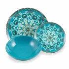 Blue Colored Porcelain Tableware Set 18 Pieces - Eivissa Viadurini