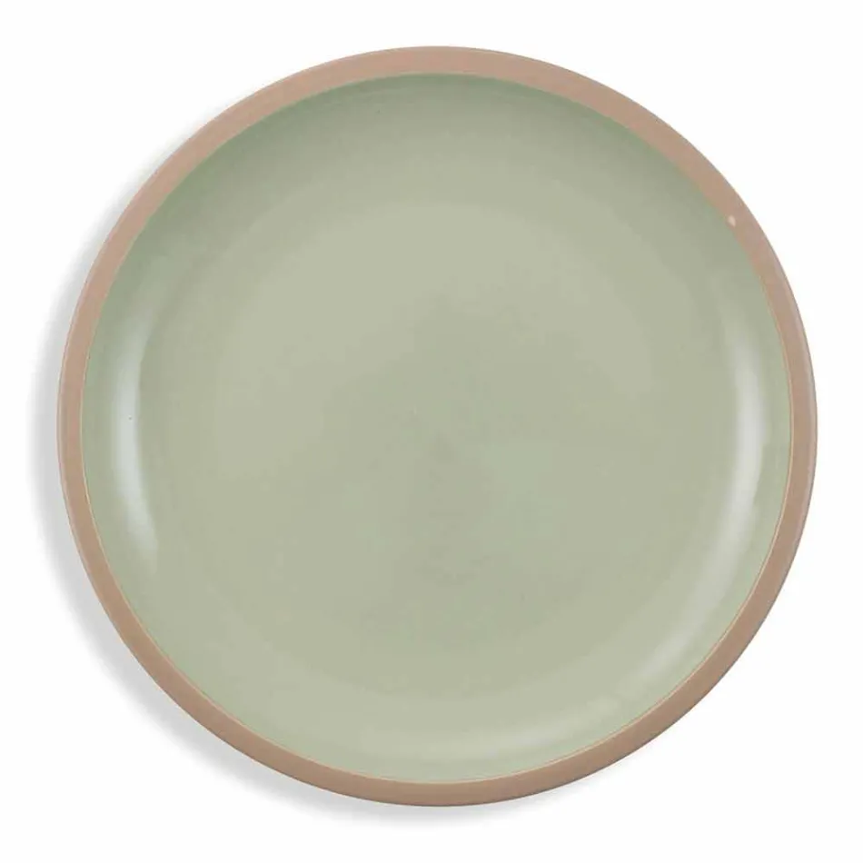Dinnerware Set Colored Plates Full 18 Pieces Design - Osteria Viadurini