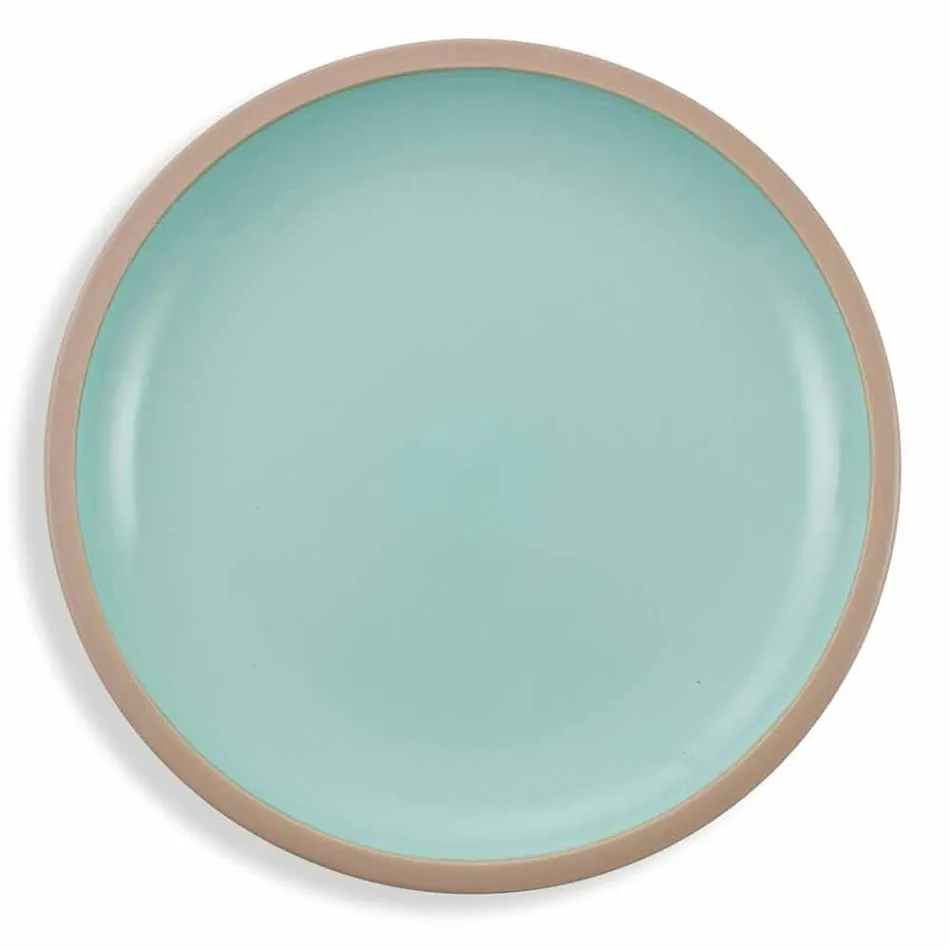 Dinnerware Set Colored Plates Full 18 Pieces Design - Osteria Viadurini