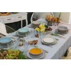 Tableware Colored Dishes Set Full 18 Pieces Design - Osteria Viadurini