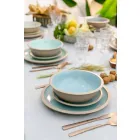 Tableware Colored Dishes Set Full 18 Pieces Design - Osteria Viadurini