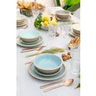Tableware Colored Dishes Set Full 18 Pieces Design - Osteria Viadurini