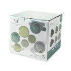 Dinnerware Set Colored Plates Full 18 Pieces Design - Osteria Viadurini