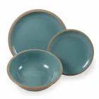 Dinnerware Set Colored Plates Full 18 Pieces Design - Osteria Viadurini