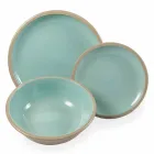 Dinnerware Set Colored Plates Full 18 Pieces Design - Osteria Viadurini
