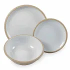 Dinnerware Set Colored Plates Full 18 Pieces Design - Osteria Viadurini