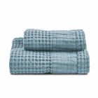 Bath Towels in Colored Honeycomb Cotton and Linen - Turis Viadurini