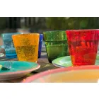 Set of Colored Blown Glass Glasses 12 Pieces of Water - Abruzzo Viadurini