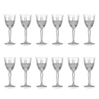 Ecological Crystal Wine or Water Goblet Service 12 Pcs - Lively Viadurini