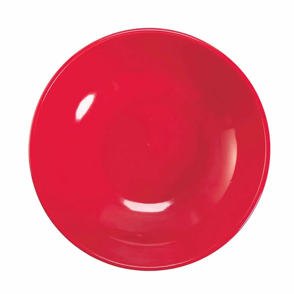 18 Piece Colored Design Porcelain and Gres Dinnerware Service - Tropycale Viadurini