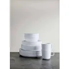 White Modern Design Porcelain Dinner Plate Set 24 Pieces - Arctic Viadurini