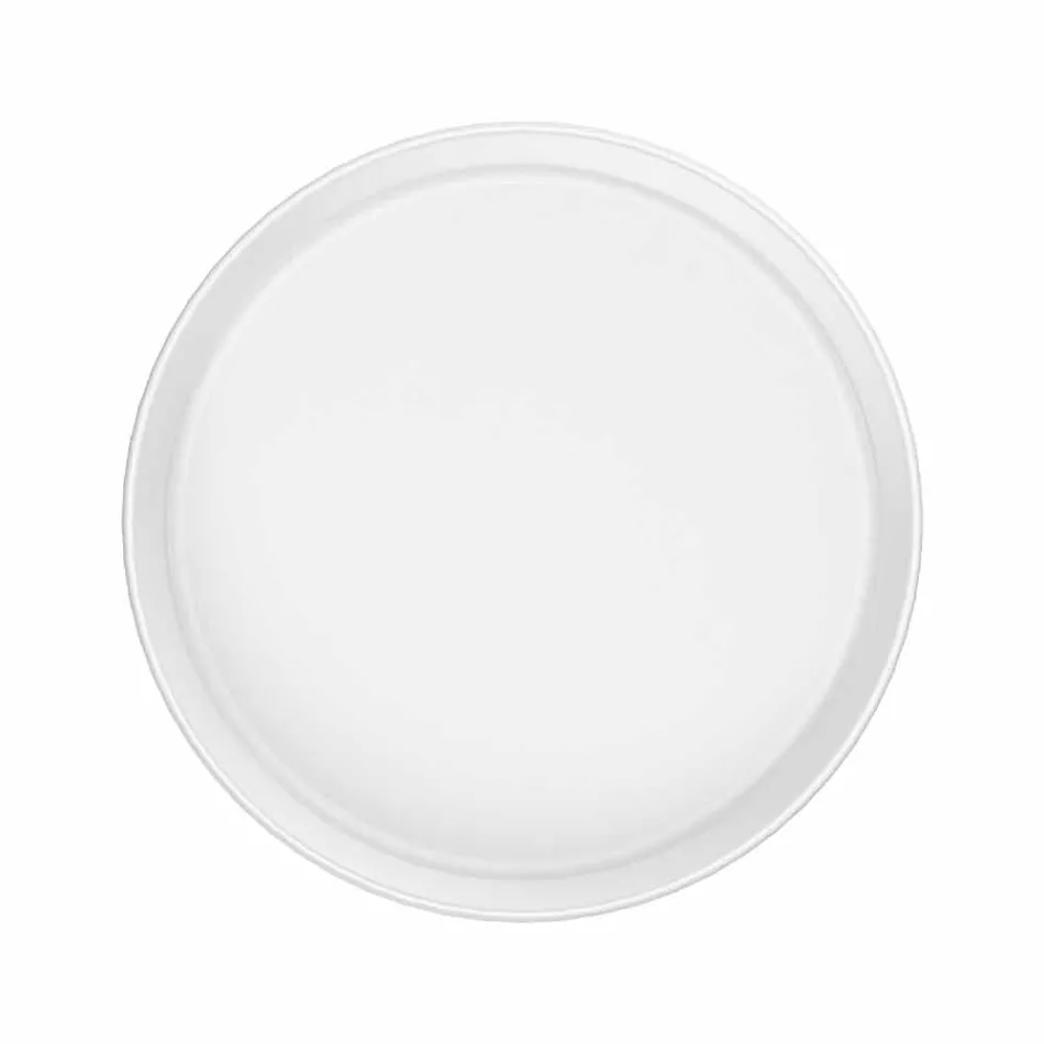 White Modern Design Porcelain Dinner Plate Set 24 Pieces - Arctic Viadurini